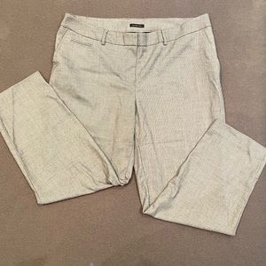 Jones New York 5-pocket stretch trousers gray tweed with placket closure